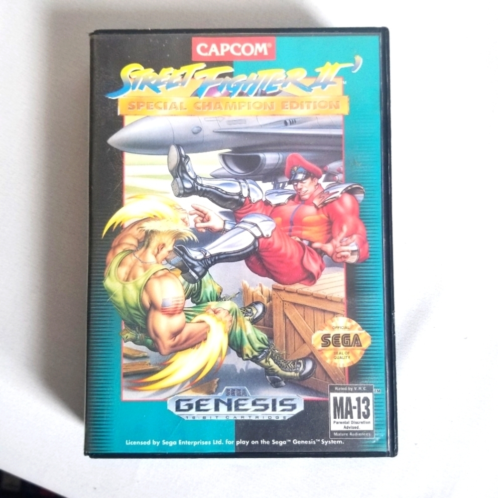 Street Fighter 2 Sega Genesis Retro Video Game
